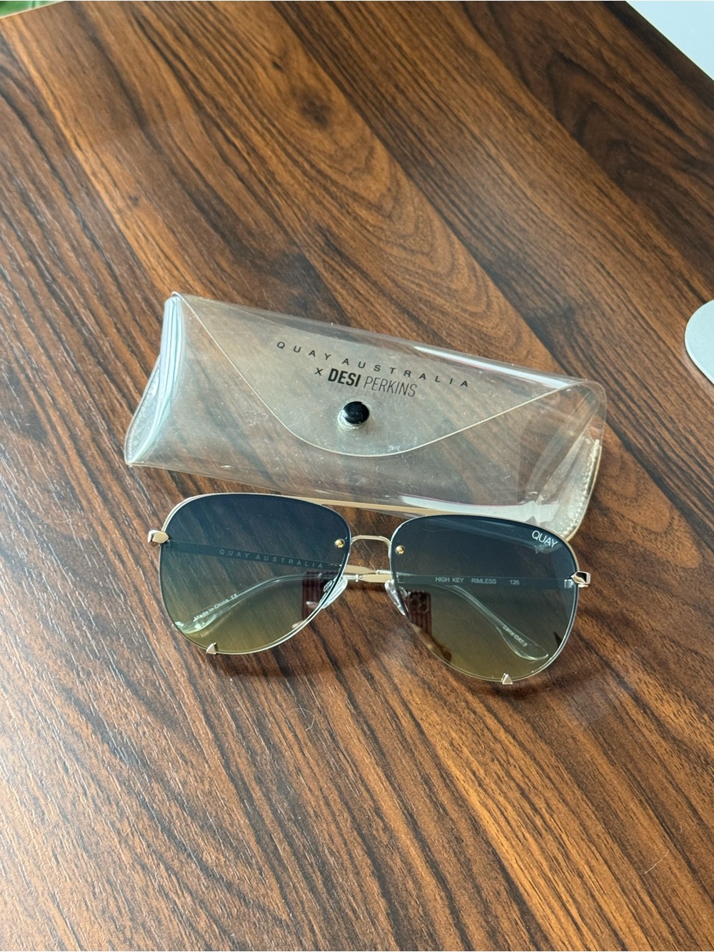 Quay Australia x Desi High Key Sunglasses with Gradient Lenses